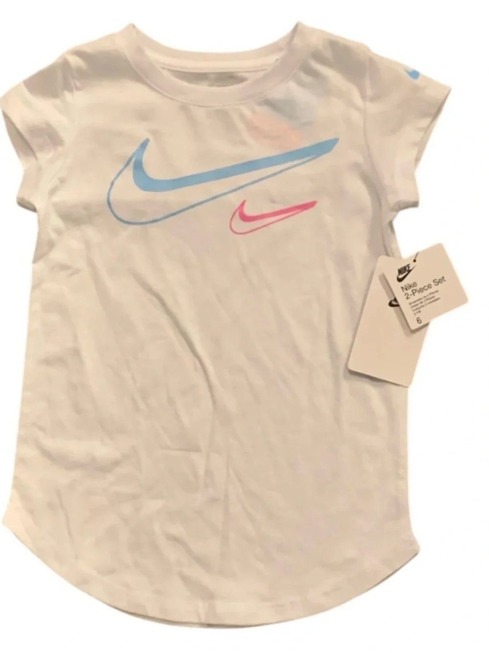 Nike 2 piece Set Girls Tee and Pants Set Sz 6 - Picture 2 of 5